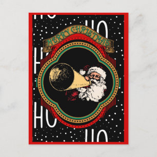 Vintage Weihnachtsgrüße Postkarte