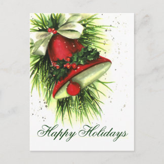 Vintage Weihnachtsgrüße Postkarte
