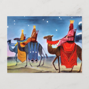 Vintage Weihnachtsgrüße Postkarte