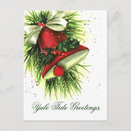 Vintage Weihnachtsgrüße Postkarte