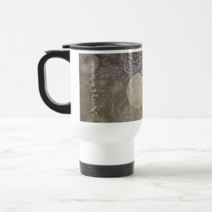 Vintage-Weihnachtskaffee und Kekse Reisebecher
