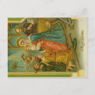 Vintage-Weihnachtskarte aus der Edwardianischen Är Postkarte