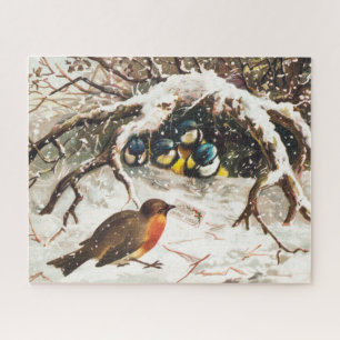Vintage-Weihnachtskarte aus der viktorianischen Är