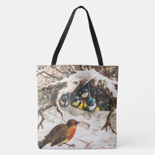 Vintage-Weihnachtskarte aus der viktorianischen Är Tasche