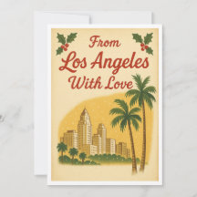 Vintage-Weihnachtskarte aus Los Angeles