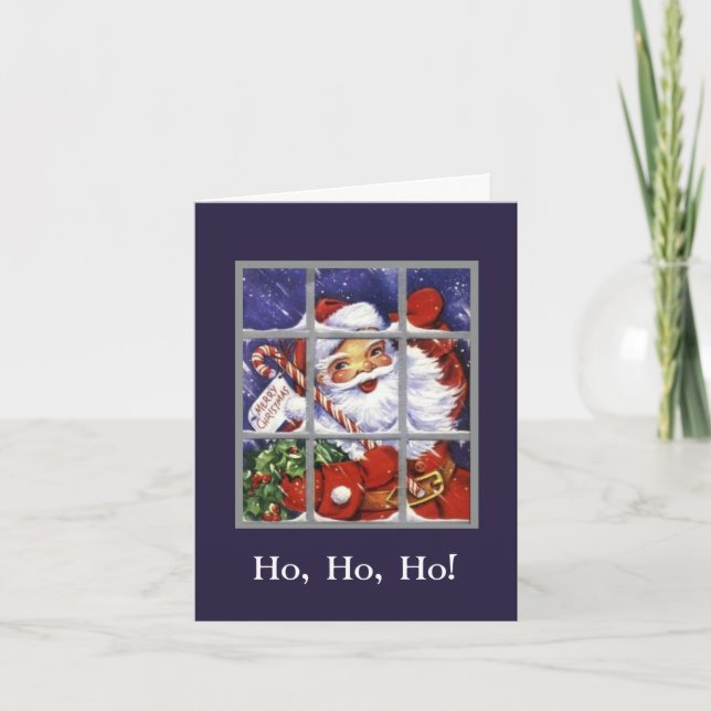 Vintage Weihnachtskarte Feiertagskarte (Vorderseite)