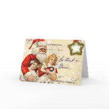 Vintage Weihnachtskarte