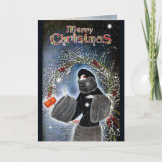 Vintage-Weihnachtskarte Feiertagskarte