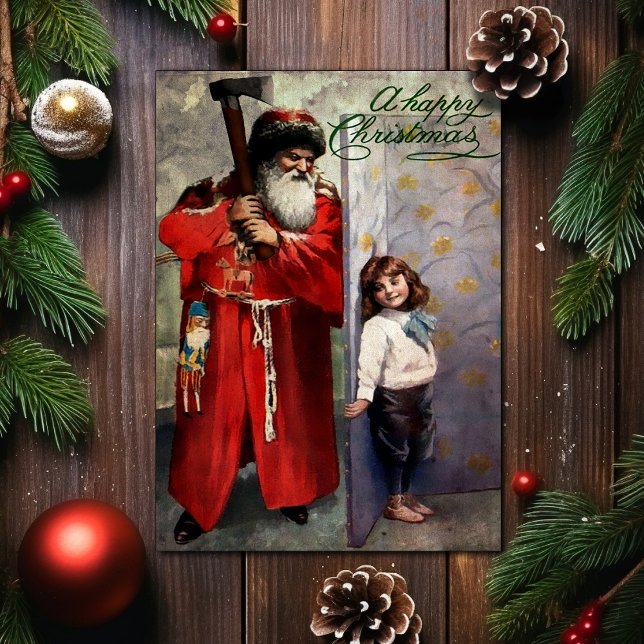 Vintage Weihnachtskarte Feiertagskarte (Von Creator hochgeladen)
