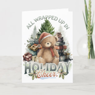 Vintage Weihnachtskarte Feiertagskarte