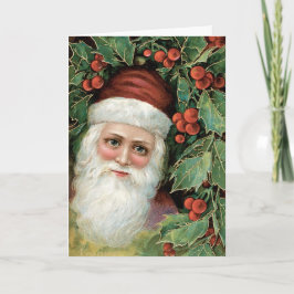 Vintage Weihnachtskarte Feiertagskarte