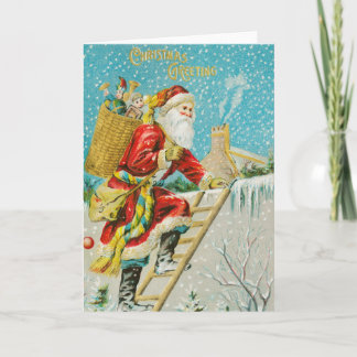 Vintage Weihnachtskarte Karte