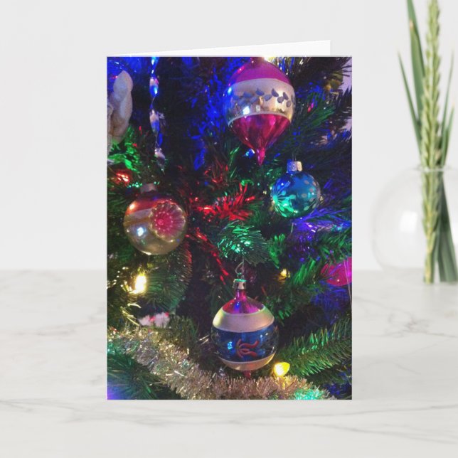 Vintage Weihnachtskarten Feiertagskarte (Vorderseite)