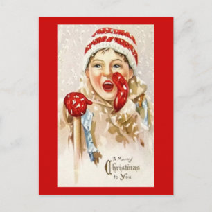 Vintage Weihnachtskarten Feiertagspostkarte
