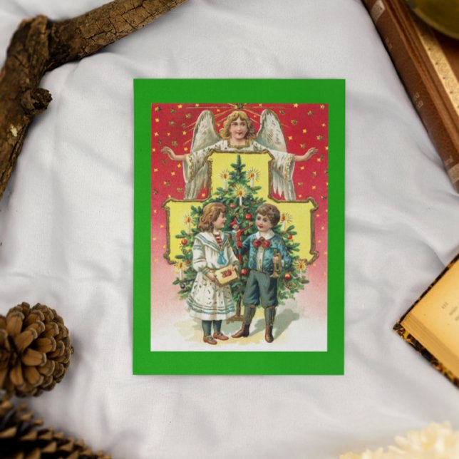 Vintage Weihnachtskarten Feiertagspostkarte (Von Creator hochgeladen)