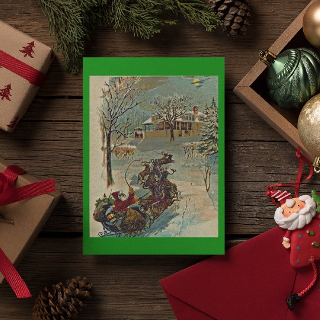 Vintage Weihnachtskarten Feiertagspostkarte (Von Creator hochgeladen)