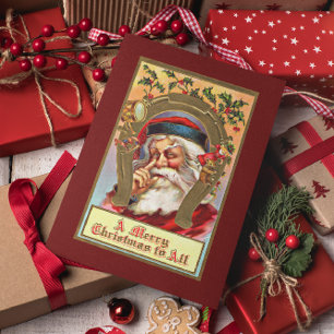 Vintage Weihnachtskarten Feiertagspostkarte