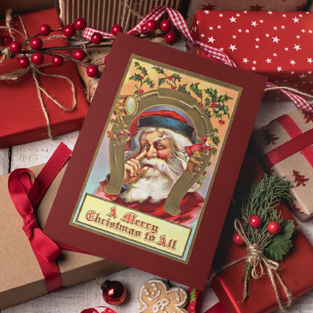 Vintage Weihnachtskarten Feiertagspostkarte (Von Creator hochgeladen)