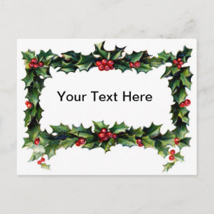 Vintage Weihnachtskarten Feiertagspostkarte