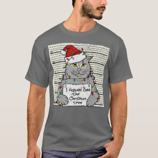 Vintage-Weihnachtskatze Festive Retro TShirt