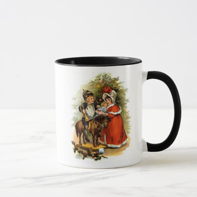 Vintage Weihnachtskinder Tasse (Rechts)