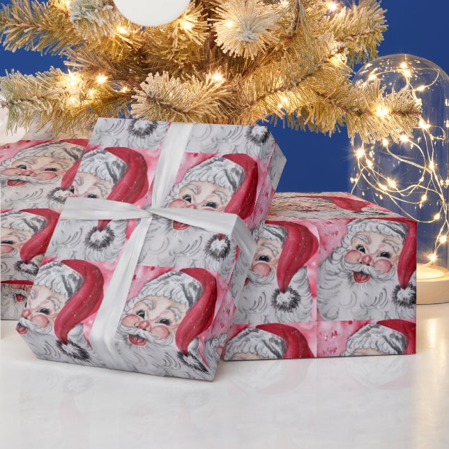 Vintage Weihnachtsklausel Geschenkpapier (Feiertage)