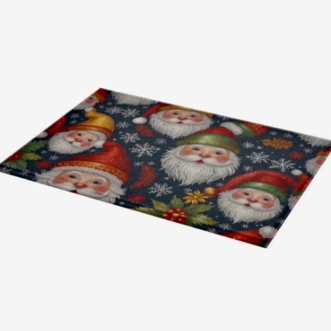 Vintage Weihnachtskollektion Schneidebrett (Glass Cutting Board – 5 different sizes. 100% food safe.  tempered glass Non-skid rubber feet. 
)