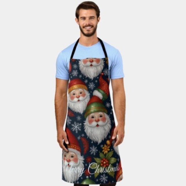 Vintage Weihnachtskollektion Schürze ( Apron 100% polyester machine washable.
)
