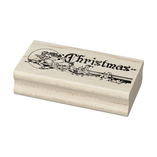 Vintage Weihnachtskunst Gummistempel (Stempel)