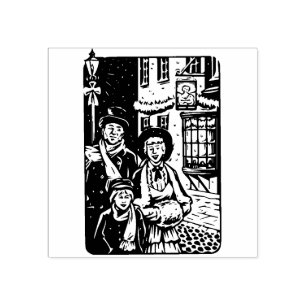 Vintage Weihnachtslieder Möbel Gummi Briefmarke Gummistempel