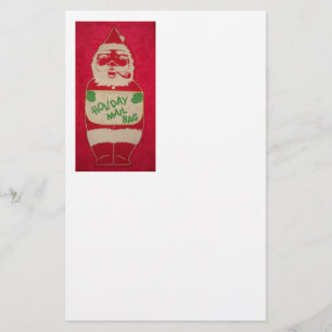 Vintage-Weihnachtsmann Briefpapier