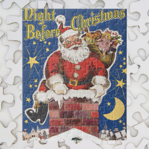 Vintage Weihnachtsmann, Der Abend vor Weihnachten