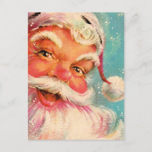 Vintage Weihnachtsmann Feiertagspostkarte