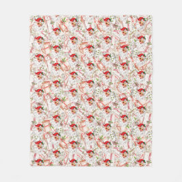 Vintage-Weihnachtsmann-Fliesblanket Fleecedecke