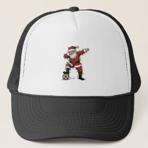 Vintage Weihnachtsmann Fußball Weihnachten Sportsh Truckerkappe