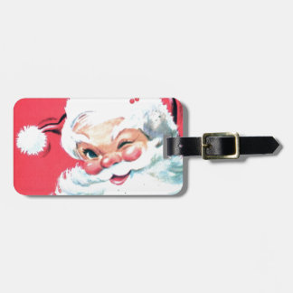 Vintage Weihnachtsmann Gepäckanhänger