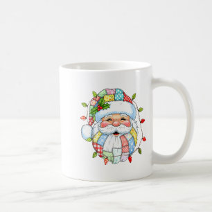 Vintage-Weihnachtsmann-Gesicht Lustiger Weihnachts Kaffeetasse