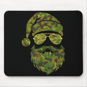 Vintage-Weihnachtsmann-Gesicht-Tarnung Weihnachten Mousepad