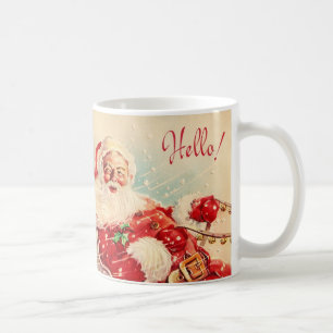 Vintage Weihnachtsmann Kaffeetasse