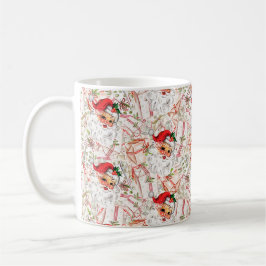Vintage-Weihnachtsmann-Kaffeetasse Kaffeetasse