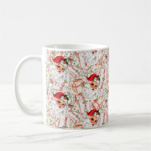 Vintage-Weihnachtsmann-Kaffeetasse Kaffeetasse