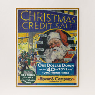 VINTAGE-WEIHNACHTSMANN-KATALOG-PUZZLE