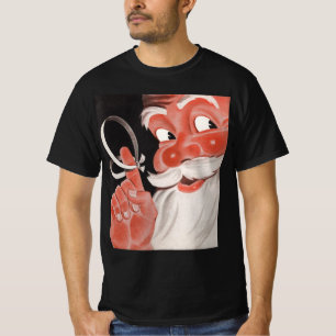 Vintage Weihnachtsmann mit Erinnerungsschnur am Fi T-Shirt