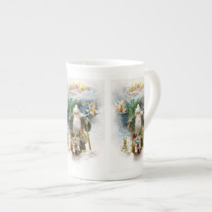 Vintage Weihnachtsmann Prozellantasse