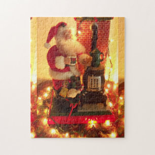 Vintage-Weihnachtsmann-Puzzle