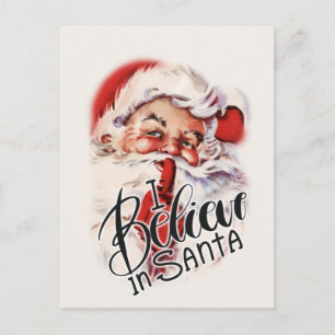 Vintage-Weihnachtsmann-rustikaler-Land-Weihnachtsg Postkarte
