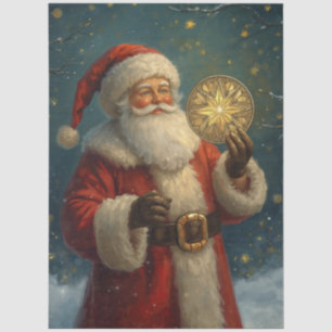 Vintage Weihnachtsmann Seidenpapier