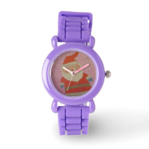 Vintage Weihnachtsmann-Uhr Armbanduhr