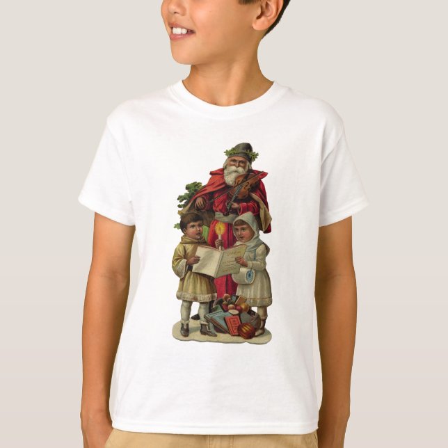 Vintage Weihnachtsmusik T-Shirt (Vorderseite)