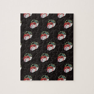 Vintage-Weihnachtsmuster mit verpackten Geschenken